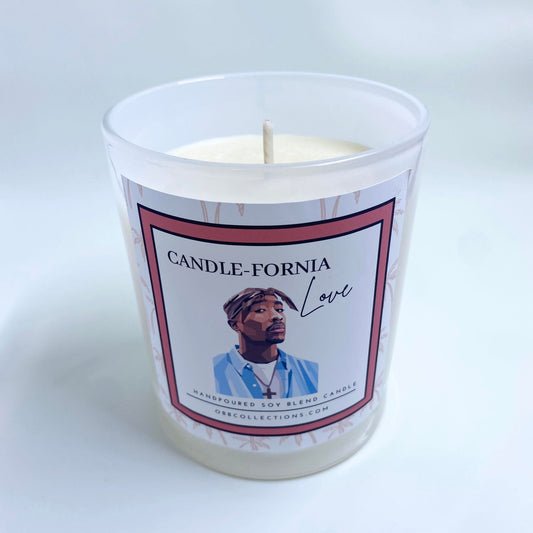 Candle-fornia Love- 2Pac inspired candle- Coconut Scented