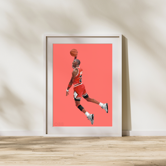 Michael Jordan Dunk Artwork